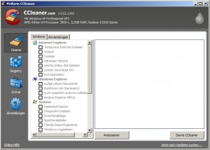 CCleaner Löschfunktion CCleaner Löschfunktion