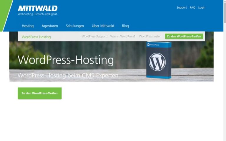 WordPress Hosting bei Mittwald