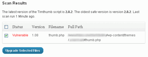 Gefährdete timthumb-Skripte updaten Gefährdete timthumb-Skripte updaten