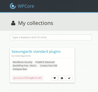 WP Core Plugin Sammlung
